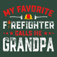 Mens Father's Day My Favorite Firefighter Calls Me Grandpa Premium Zipper Hoodie | Teevron