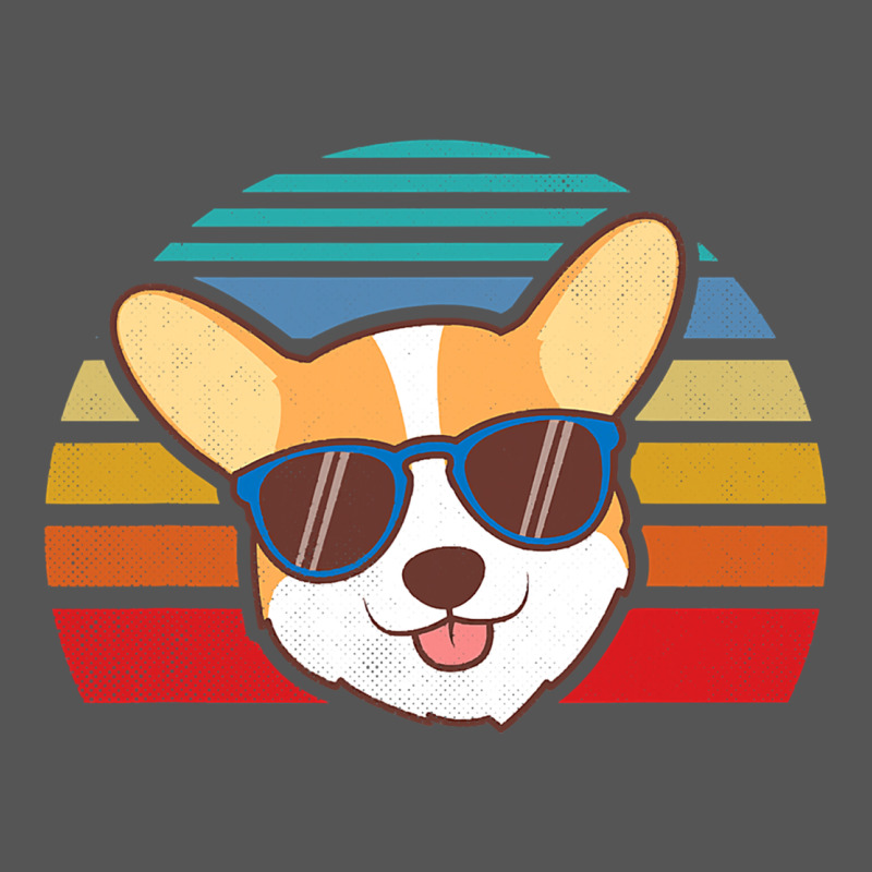Cool Corgi Vintage 80s Dog Lover Zipper Hoodie by linhVisuals | Teevron