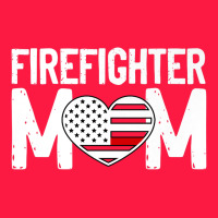 Female Firefighter Mom Thin Red Line Flag Firefighting Premium Zipper Hoodie | Teevron