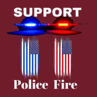 Support Our Police & Fire Departments   1st Responders Premium Zipper Hoodie | Teevron