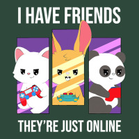 I Have Friends They Are Just Online Zipper Hoodie | Teevron