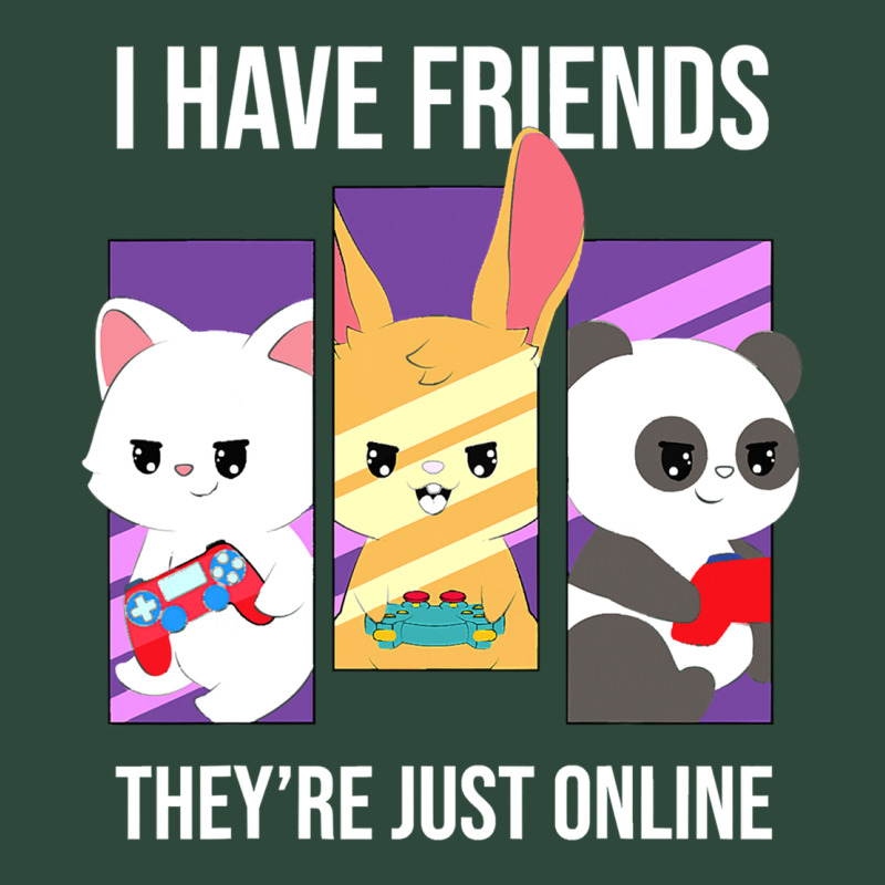 I Have Friends They Are Just Online Zipper Hoodie by linhVisuals | Teevron