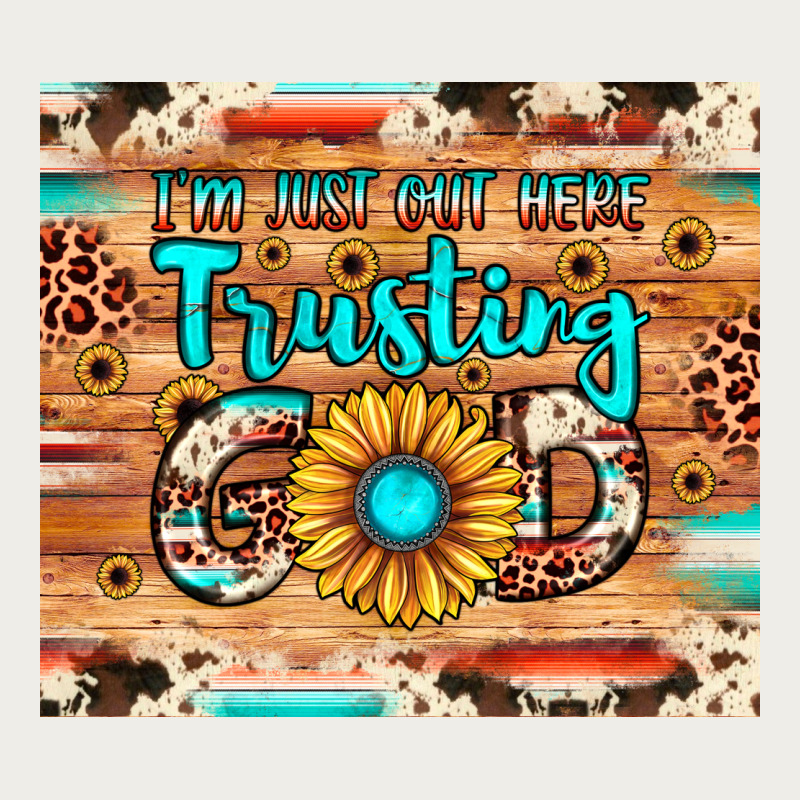 I'm Just Out Here Trusting God Zipper Hoodie by JahusDesignShop | Teevron