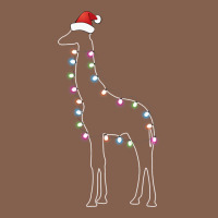 Santa Giraffe Christmas Color Led Zipper Hoodie | Teevron