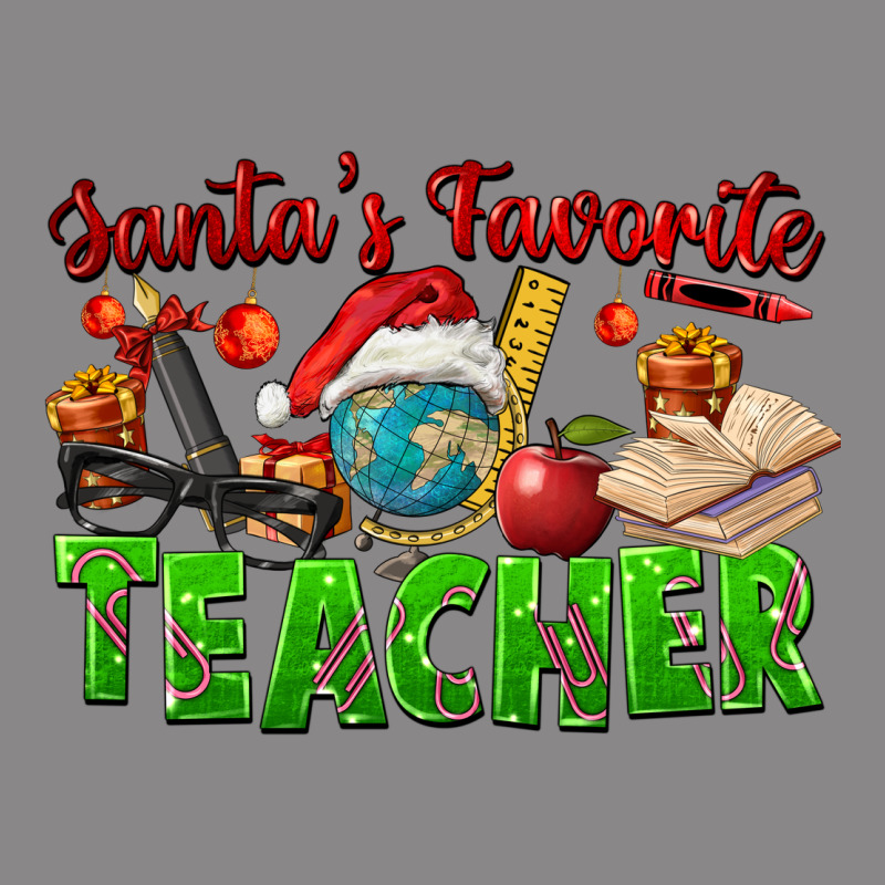 Santa's Favorite Teacher Vintage Tee by FaDigitalArtStudio | Teevron