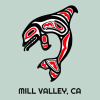 Mill Valley, California Native American Orca Killer Whale Raglan Baseb Zipper Hoodie | Teevron
