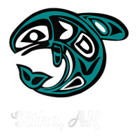 sitka alaska native american tribal orca killer whale raglan baseball | Teevron