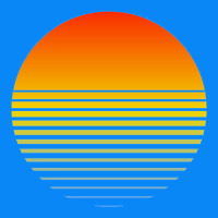Retro Sunset Zipper Hoodie | Teevron