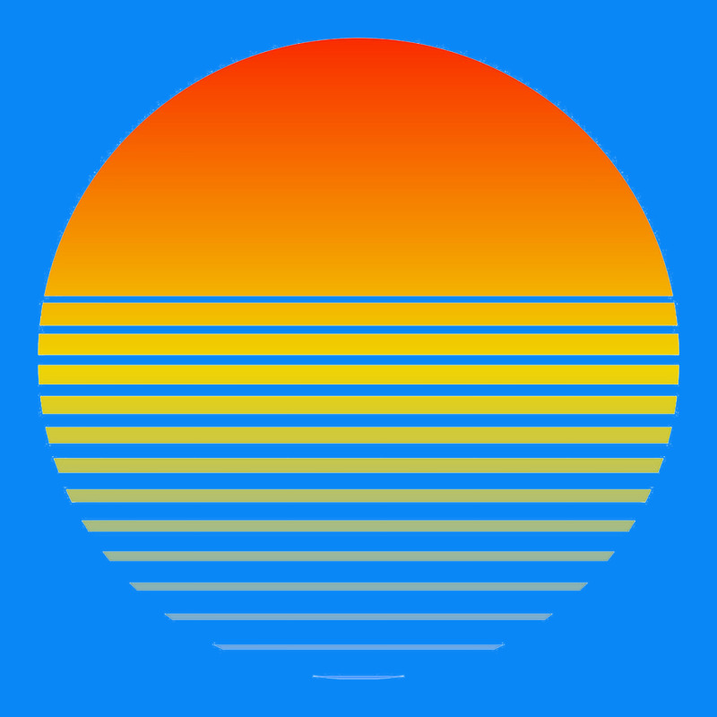Retro Sunset Zipper Hoodie by linhVisuals | Teevron
