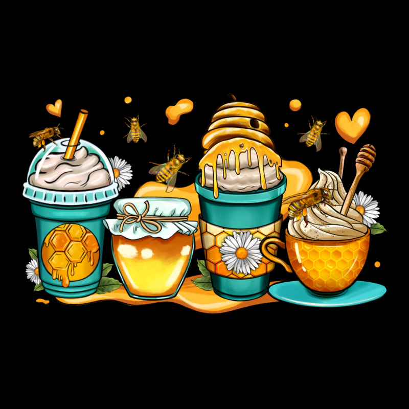 Honey Bee Coffee Cups Premium Tee by OliviaCreatesArt | Teevron