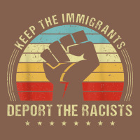 Keep The Immigrants Deport The Racists Zipper Hoodie | Teevron
