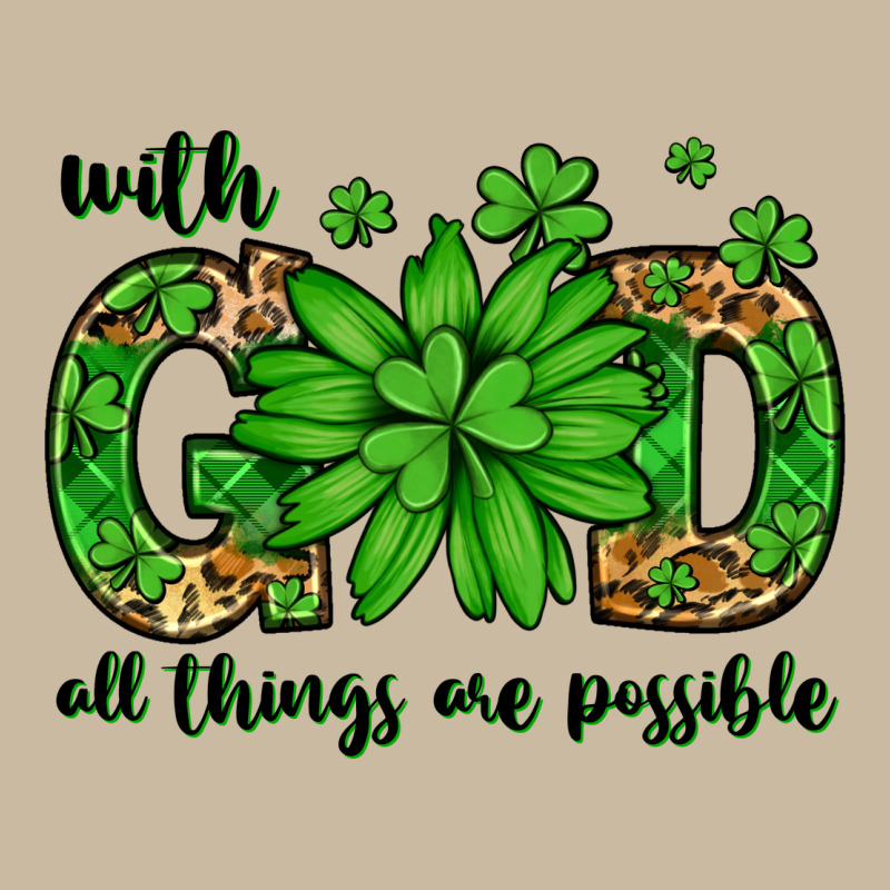 With God All Things Are Possible St. Patrick's Day Long Sleeve Tee by LillyAllenDesigns | Teevron