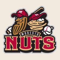 Modesto Nuts Baseball Zipper Hoodie | Teevron