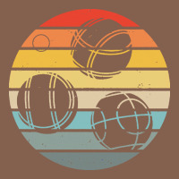 Bocce Ball T  Shirt Bocce Ball Silhouette On A Distressed Retro Sunset Zipper Hoodie | Teevron