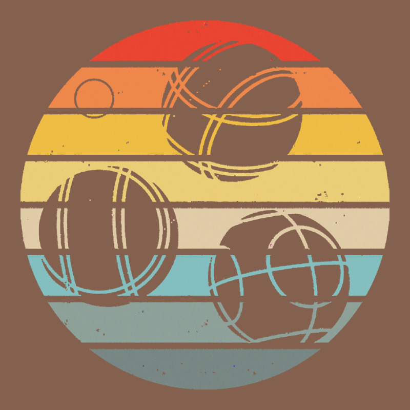 Bocce Ball T  Shirt Bocce Ball Silhouette On A Distressed Retro Sunset Zipper Hoodie by linhVisuals | Teevron