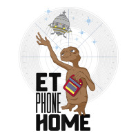 e.t. phone home spaceship flying away premium t shirt | Teevron