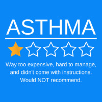 Funny Asthma Awareness One Star Rating Inhaler Wheezy Breath T Shirt Zipper Hoodie | Teevron