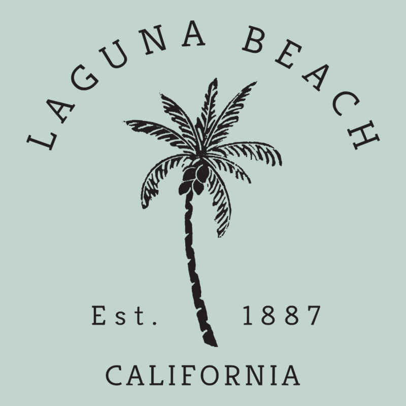 Retro Cool Laguna Beach California Palm Tree Unique Novelty Sweatshirt Zipper Hoodie by linhVisuals | Teevron