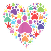 heart paw print dog cat lover valentines day t shirt | Teevron