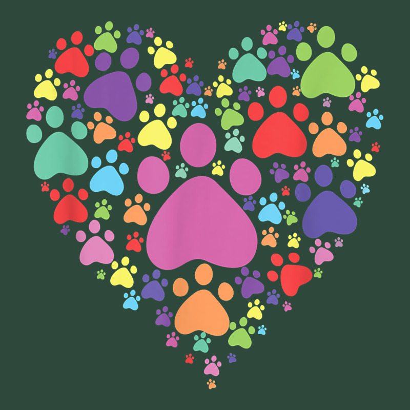 Heart Paw Print Dog Cat Lover Valentines Day T Shirt Zipper Hoodie by linhVisuals | Teevron