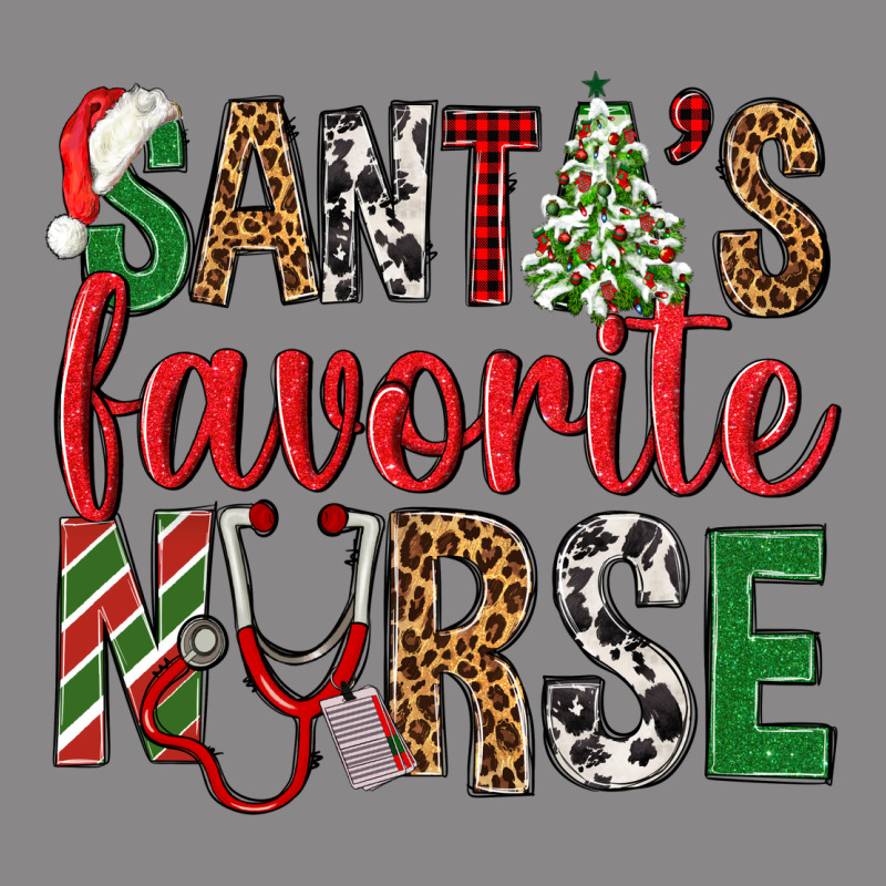 Santa's Favorite Nurse Vintage Tee by BundleAndBundleShop | Teevron