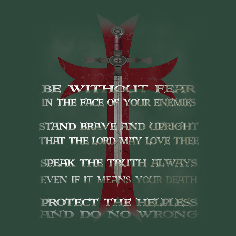 Knights Templar Crusader Cross Ring Order Be Without Fear T Shirt Zipper Hoodie by linhVisuals | Teevron