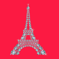 Eiffel Tower With Diamonds The Parisian French Love Sign T Shirt Zipper Hoodie | Teevron