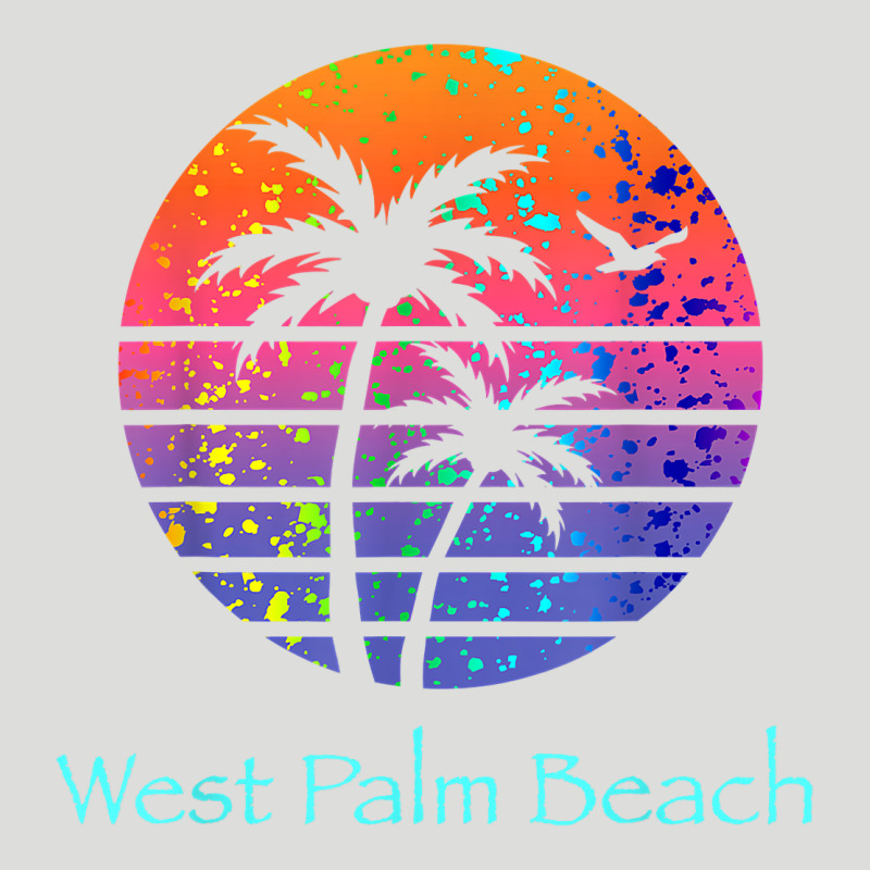 West Palm Beach Tropical T Shirt For Family Vacations Zipper Hoodie by linhVisuals | Teevron