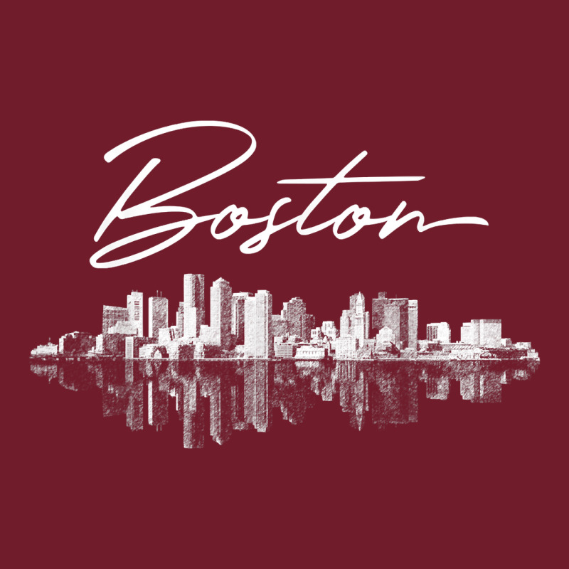 Boston Skyline T Shirt For Women, Men, Girls & Boys Zipper Hoodie by linhVisuals | Teevron