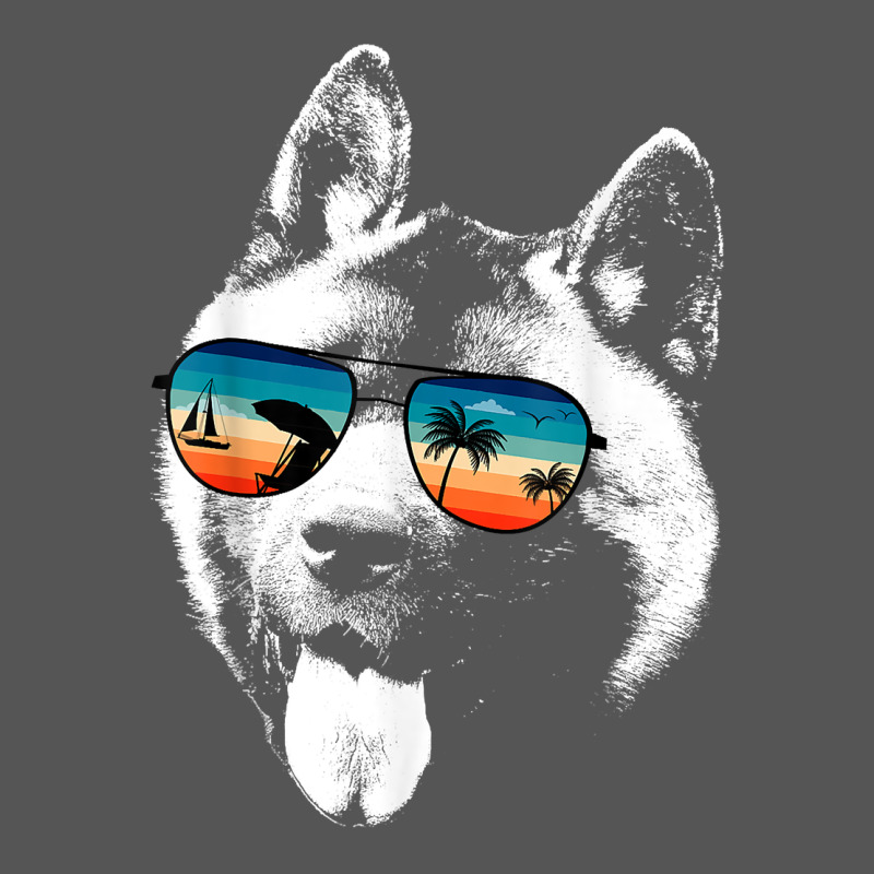 American Akita Shirts With Glasses Sunglasses Retro Style T Shirt Zipper Hoodie by linhVisuals | Teevron