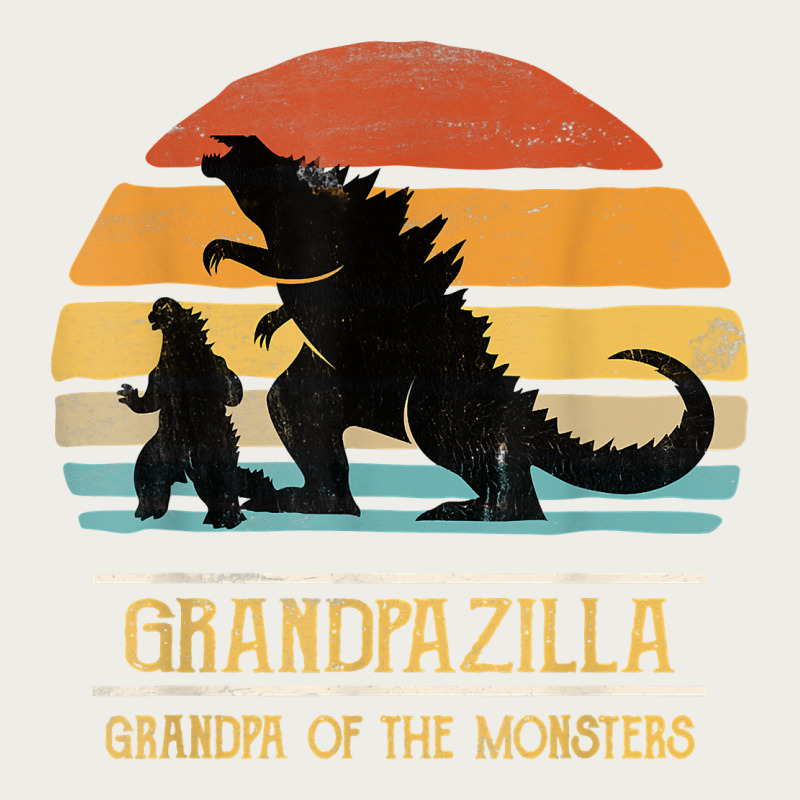 Mens Grandpazilla Grandpa Of Monsters Retro Halloween Christmas T Shir Zipper Hoodie by linhVisuals | Teevron