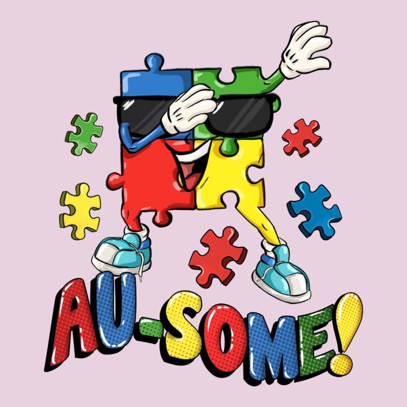 Au-some! Autism Puzzle Dabbing Ladies Tee by FaDigitalArtStudio | Teevron