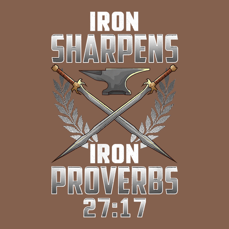 Iron Sharpens Iron Quote Proverbs 2717 Christian Cool Gift T Shirt Zipper Hoodie by linhVisuals | Teevron