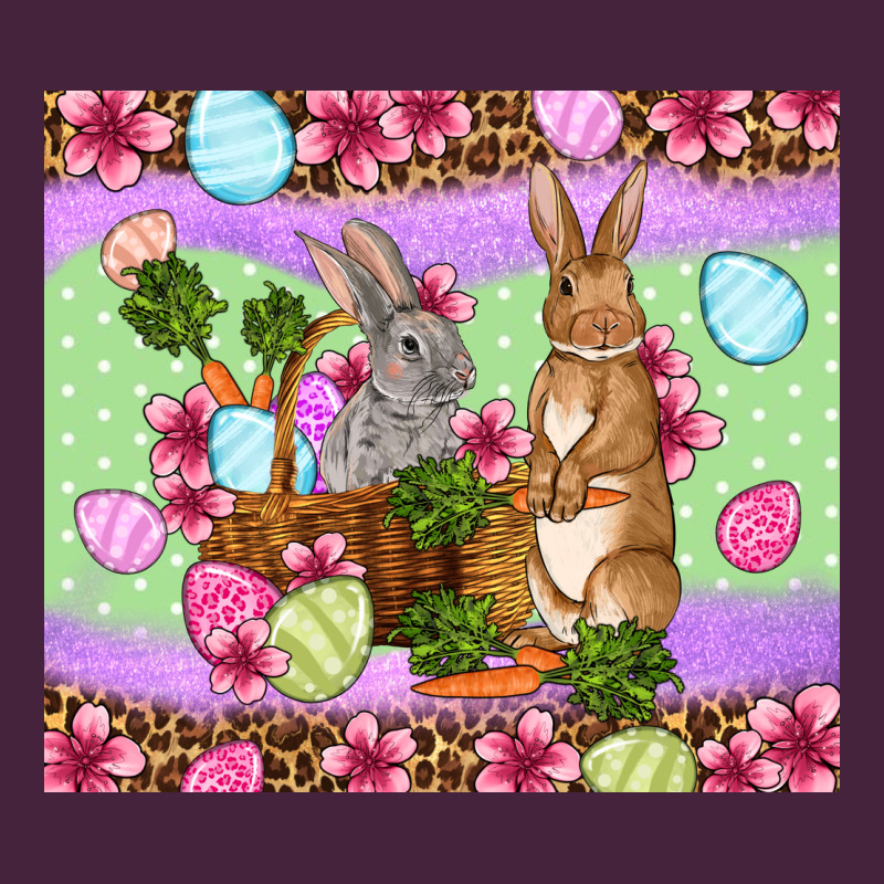 Easter Eggs Bunnys Basket Premium Tee by OliviaCreatesArt | Teevron