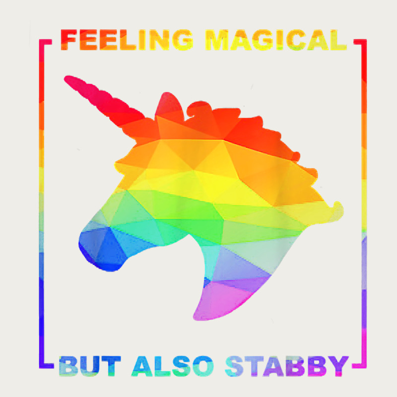 Feeling Magical But Also Stabby Unicorn Rainbow T Shirt Zipper Hoodie by linhVisuals | Teevron