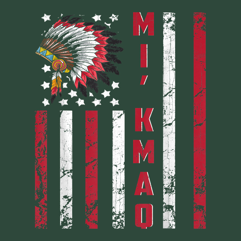 Mi’kmaq Tribe Native American Flag Mi’kmaq Heritage Related T Shir Zipper Hoodie by linhVisuals | Teevron