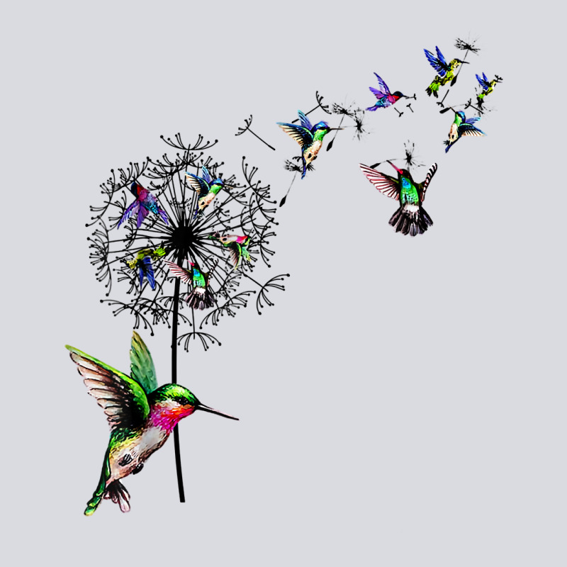 Bird Hummingbird Dandelion Flowers Shirt For Women Men T Shirt Zipper Hoodie by linhVisuals | Teevron