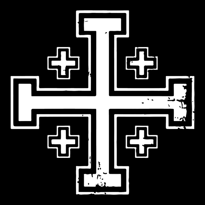 Crusader Cross Of Jerusalem Knights Templa Zipper Hoodie by linhVisuals | Teevron