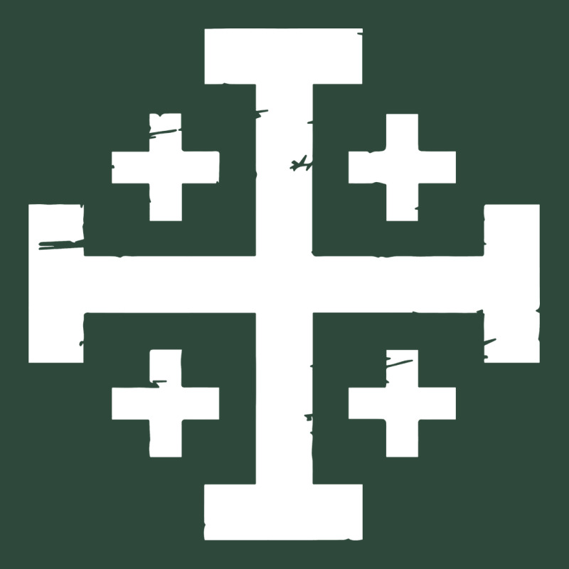 Crusader Cross Of Jerusalem Zipper Hoodie by linhVisuals | Teevron