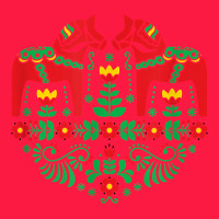 Swedish Dala Horse Folk Art T Shirt Zipper Hoodie | Teevron