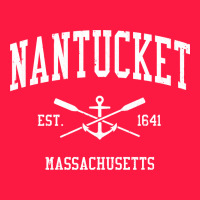 Nantucket Ma Vintage Crossed Oars & Boat Anchor Sports Pullover Hoodie Zipper Hoodie | Teevron