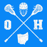 Ohio Lacrosse Sticks & Helmet State Outline Lax Player T Shirt Zipper Hoodie | Teevron