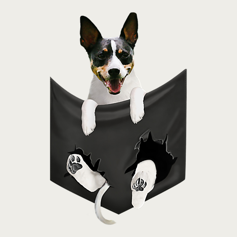 Rat Terrier Dog In Pocket, Rattie Puppy, Ratting Terrier T Shirt Zipper Hoodie by linhVisuals | Teevron