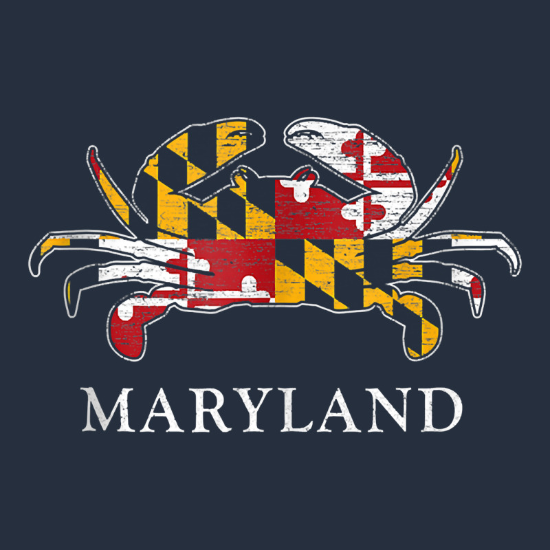 Retro Maryland Crab State Flag Vintage Travel Tank Top Zipper Hoodie by linhVisuals | Teevron