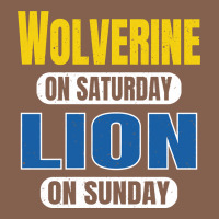 Wolverine On Saturday Lion On Sunday Fans Detroit Vintage Pullover Hoo Zipper Hoodie | Teevron