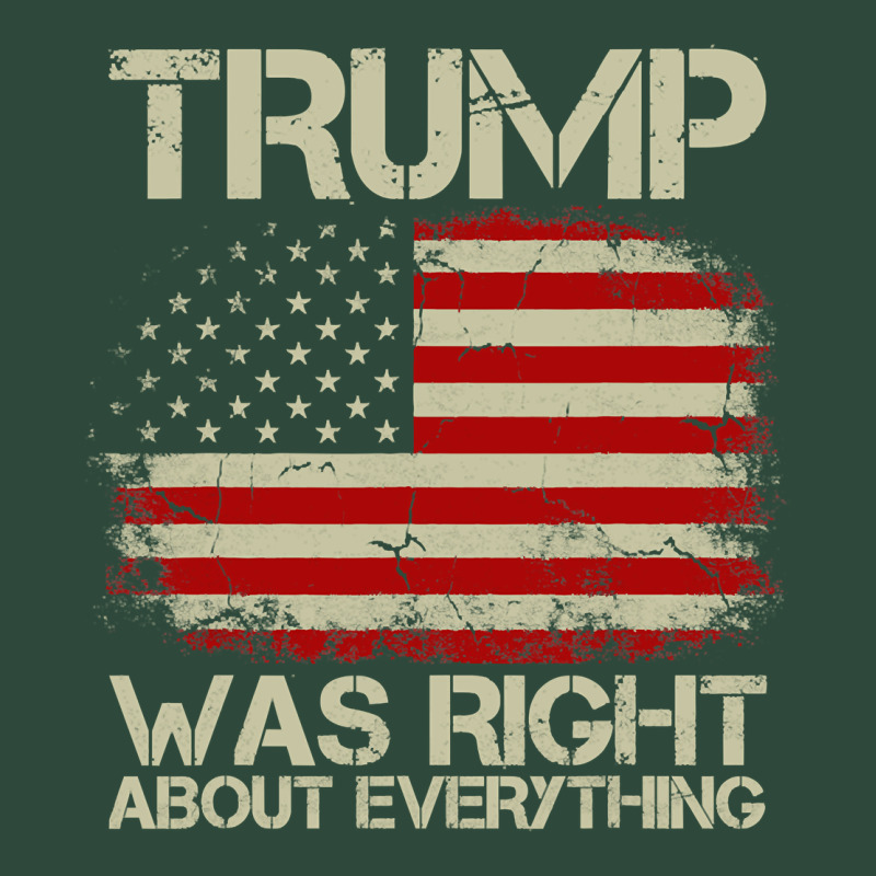 Vintage Usa American Flag Trump Was Right About Everything Pullover Ho Zipper Hoodie by linhVisuals | Teevron