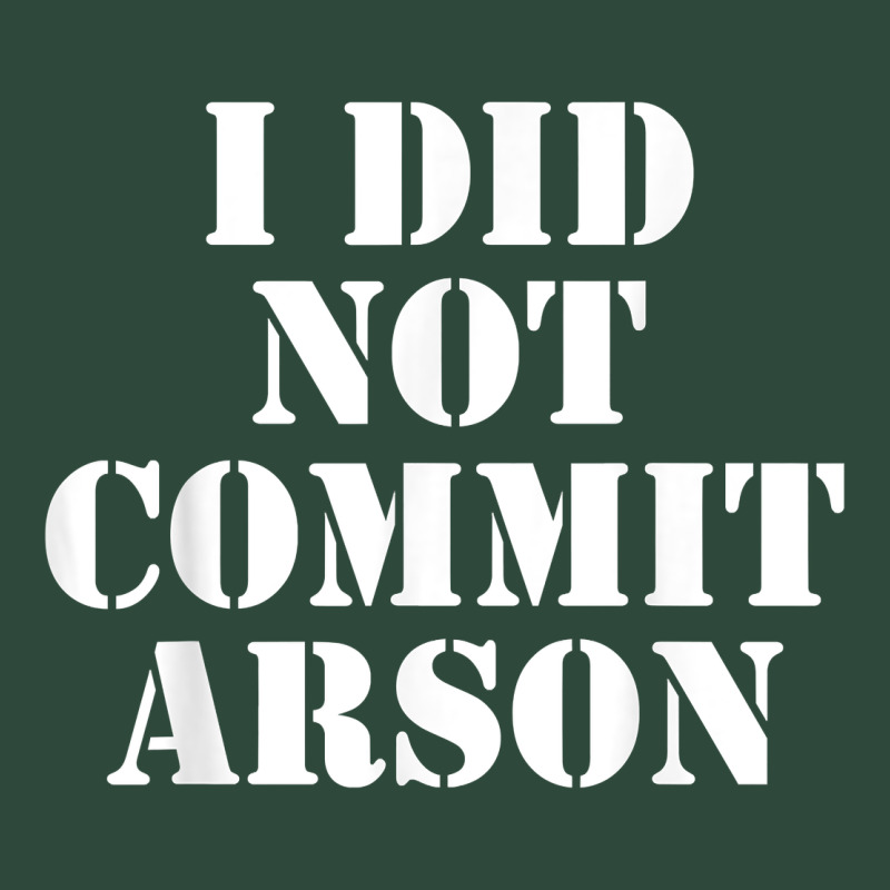 I Did Not Commit Arson For Arson Investigator T Shirt Zipper Hoodie by linhVisuals | Teevron