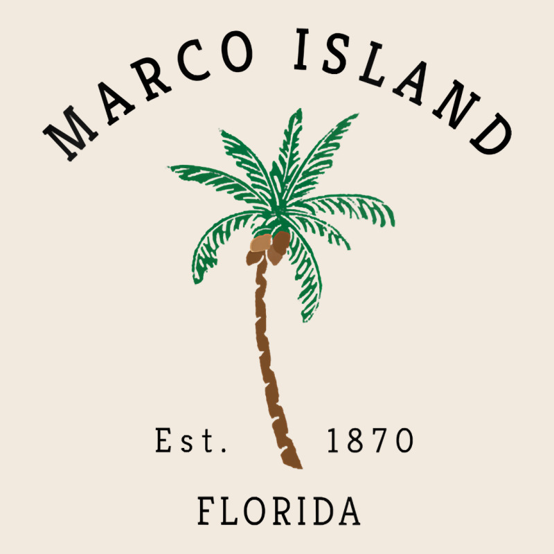 Womens Marco Island Florida Colorful Palm Tree Retro Novelty Art V Nec Zipper Hoodie by linhVisuals | Teevron