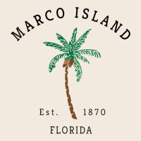 Womens Marco Island Florida Colorful Palm Tree Retro Novelty Art V Nec Zipper Hoodie | Teevron