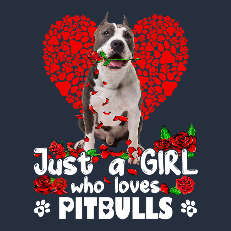 Pitbull Lover Dog Roses Funny Just A Girl Who Loves Pitbull 213 Pitbul Zipper Hoodie by linhVisuals | Teevron